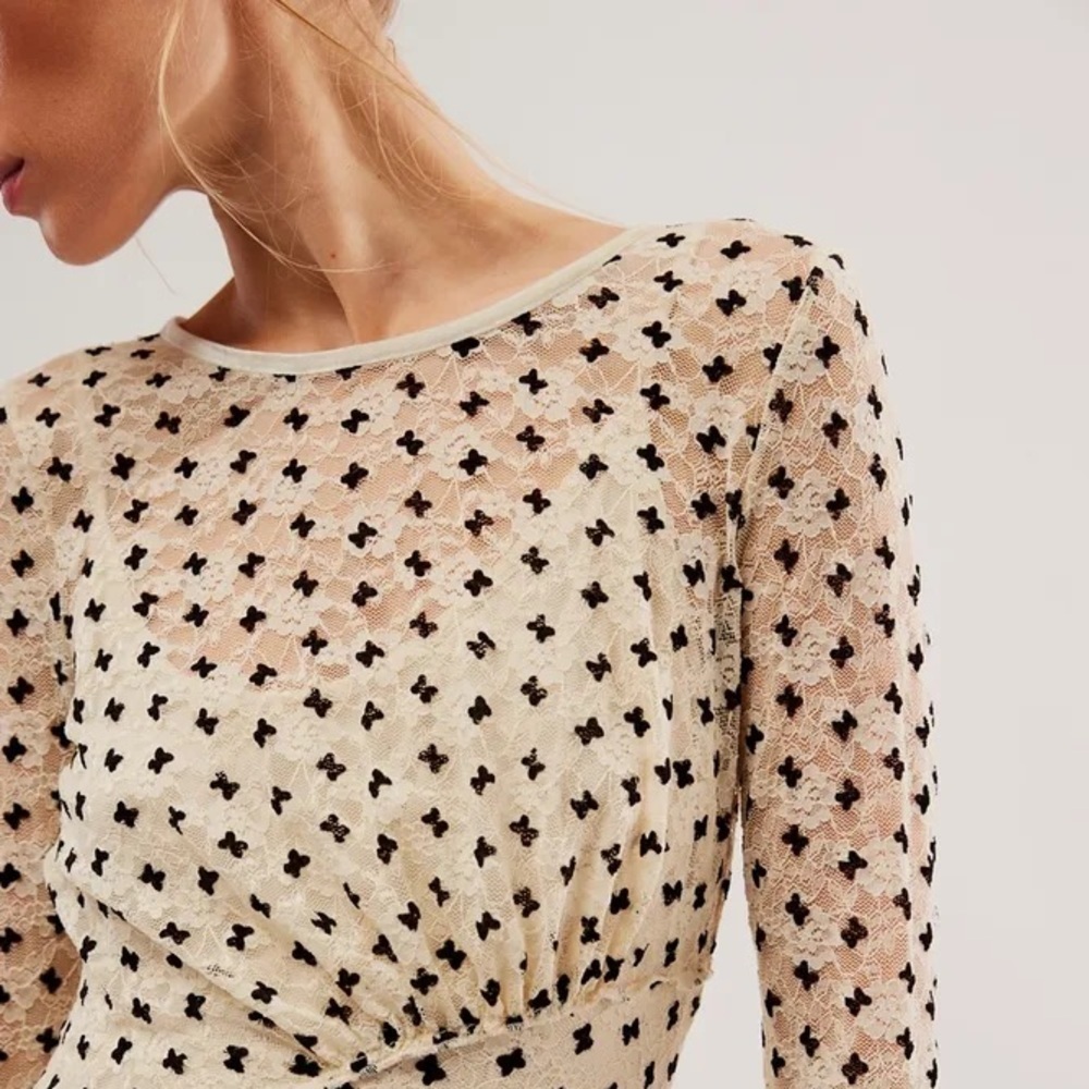 FREE PEOPLE Sheer Delight Mini Dress - Picture 3 of 16
